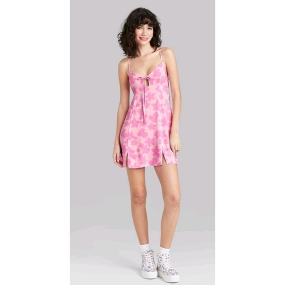 Wild Fable Tie Front Fit & Flare Woven Dress